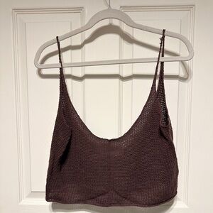 Onia Cropped Knit Top